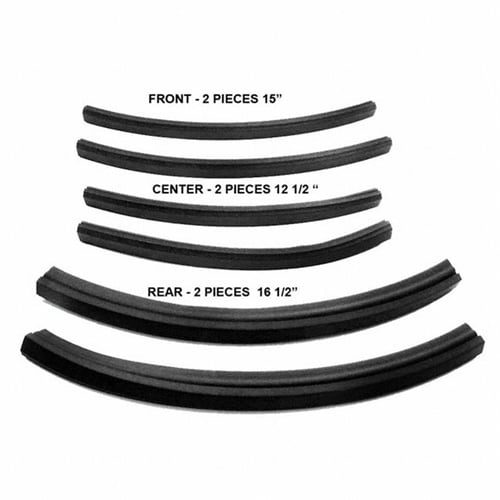 Roof Rail Seals for Convertibles. 6-Piece Set CONVERTIBLE ROOF RAIL SEALS 63-66 MOPAR A BODY CONVERTIBLE SET OF 6